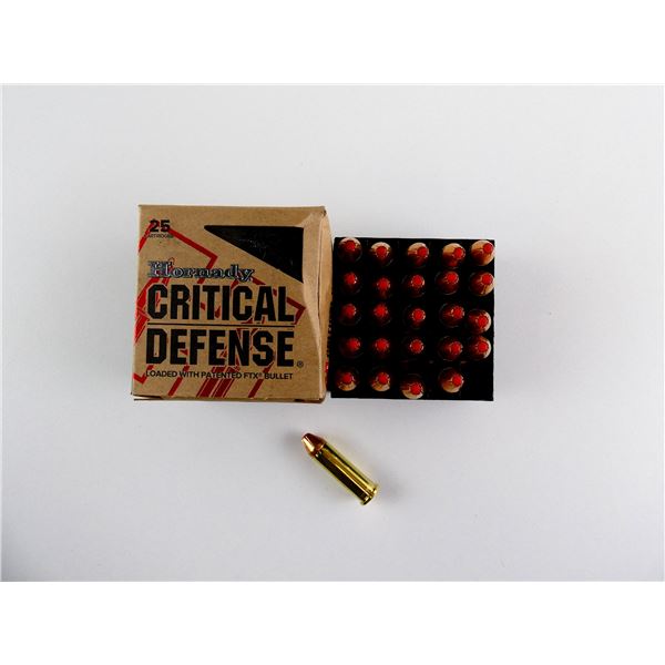 HORNADY CRITICAL DEFENSE .38 SPL AMMO LOT