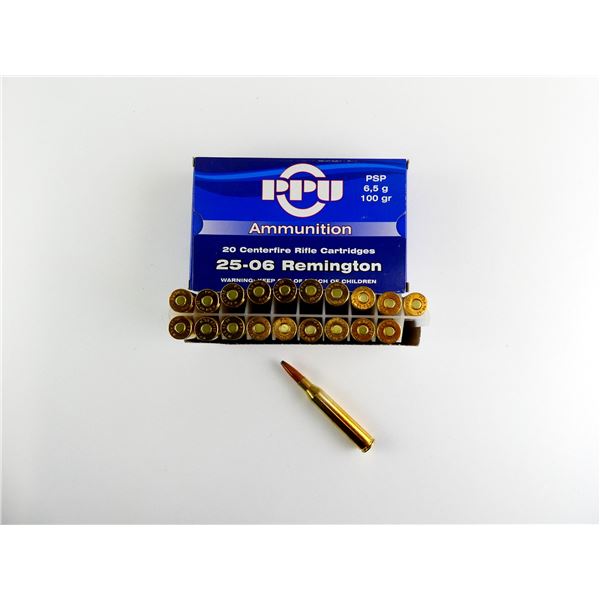 PPU .25-06 REM AMMO LOT