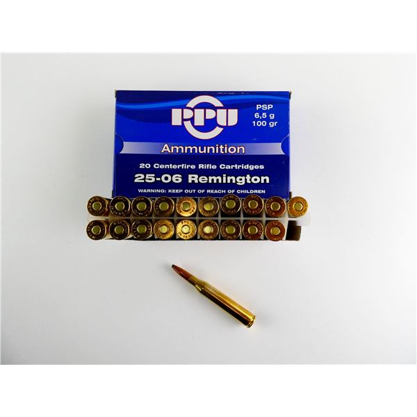 PPU .25-06 REM AMMO LOT