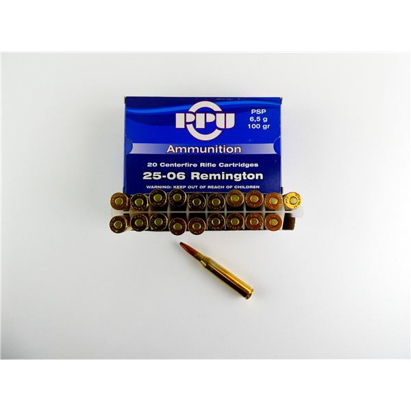 PPU .25-06 REM AMMO LOT