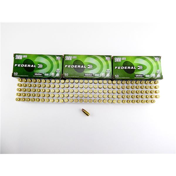 FEDERAL BALLISTICLEAN 9MM LUGER AMMO LOT