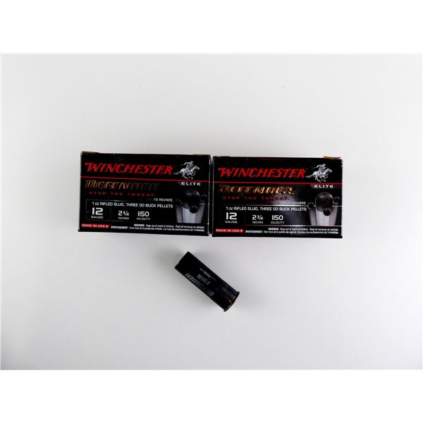 WINCHESTER DEFENDER 12 GAUGE 2 3/4" SHOT SHELL AMMO LOT