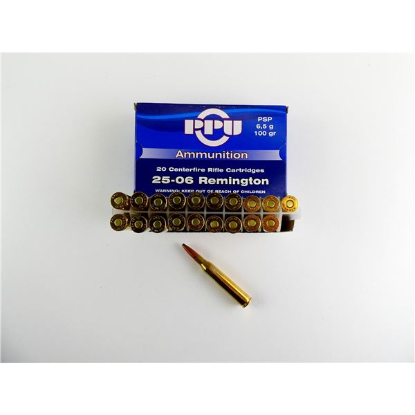 PPU .25-06 REM AMMO LOT