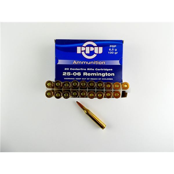 PPU .25-06 REM AMMO LOT