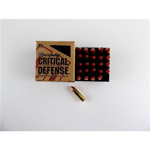 HORNADY CRITICAL DEFENSE .38 SPL AMMO LOT