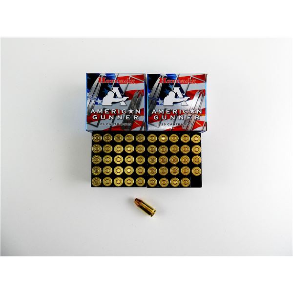 HORNADY AMERICAN GUNNER 9MM LUGER AMMO LOT