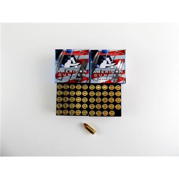 HORNADY AMERICAN GUNNER 9MM LUGER AMMO LOT