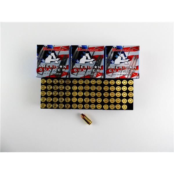 HORNADY AMERICAN GUNNER 9MM LUGER AMMO LOT