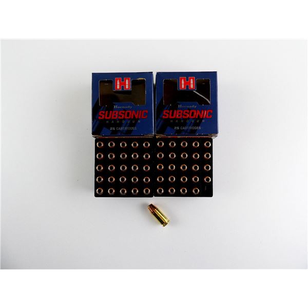 HORNADY SUBSONIC 9MM LUGER AMMO LOT