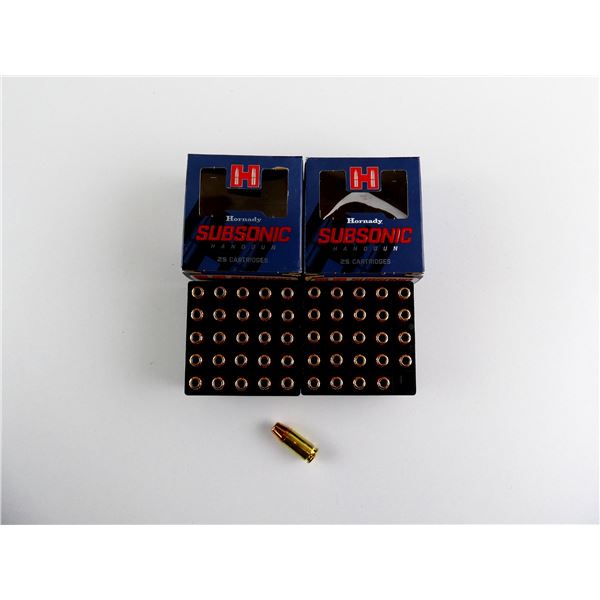 HORNADY SUBSONIC 9MM LUGER AMMO LOT