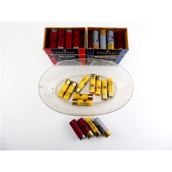ASSORTED 12 GAUGE 2 3/4" AND 20 GAUGE 2 3/4" SHOT SHELL AMMO LOT
