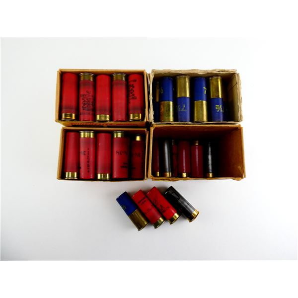 ASSORTED 12 GAUGE 2 3/4" SHOT SHELL AMMO LOT