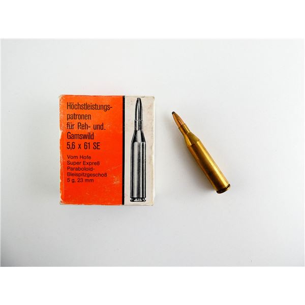 W. GEHMANN VOM HOFE 5.6X61 SE AMMO LOT