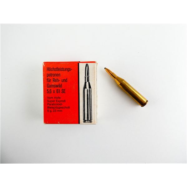 W. GEHMANN VOM HOFE 5.6X61 SE AMMO LOT