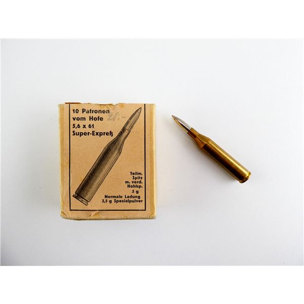 W. GEHMANN VOM HOFE 5.6X61 SE AMMO LOT