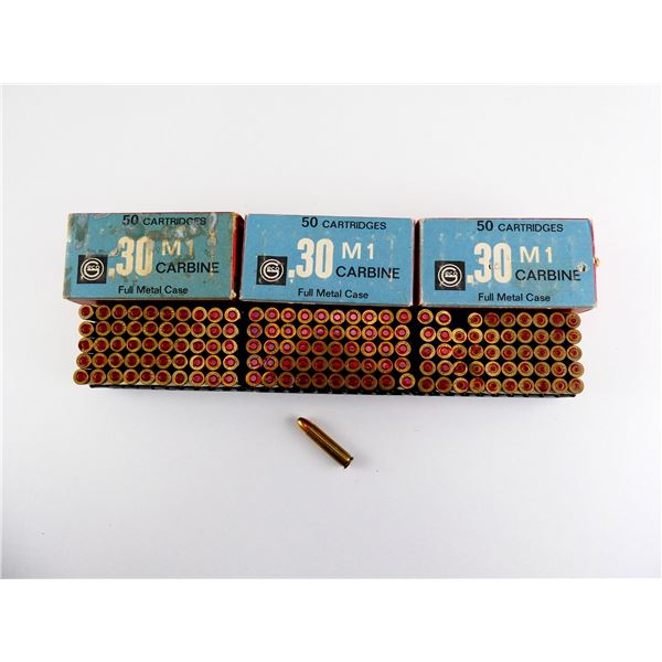 GECO .30 M1 CARBINE AMMO AND NON-PRIMED BRASS CASES LOT