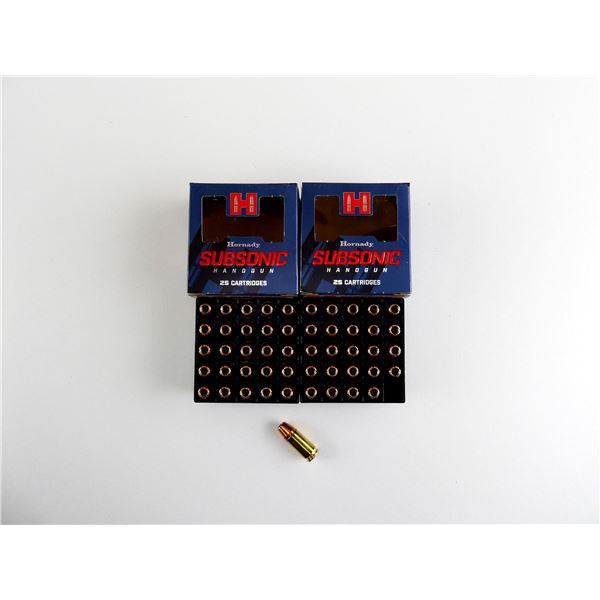 HORNADY SUBSONIC 9MM LUGER AMMO LOT