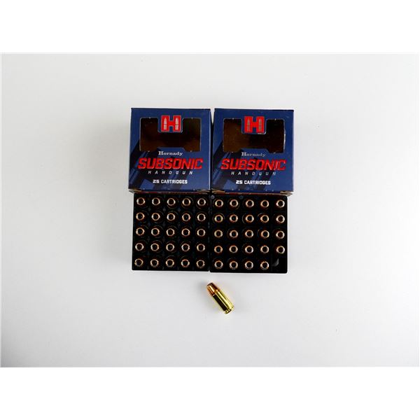 HORNADY SUBSONIC 9MM LUGER AMMO LOT