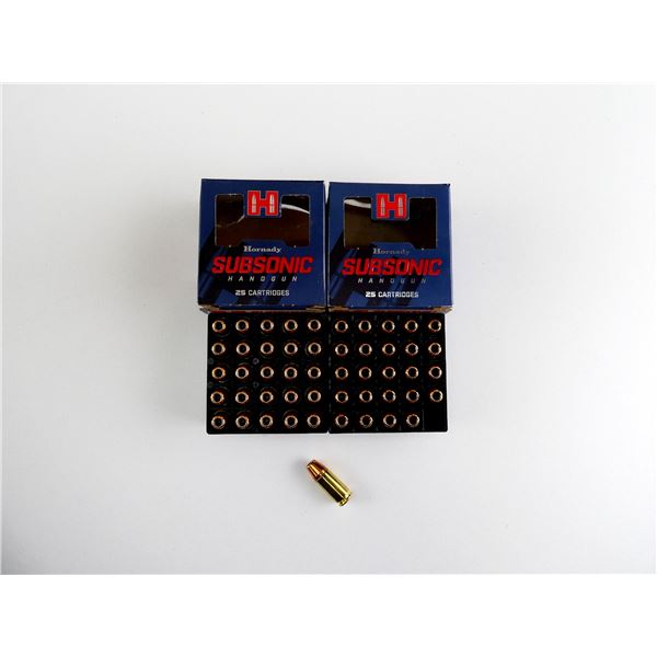HORNADY SUBSONIC 9MM LUGER AMMO LOT
