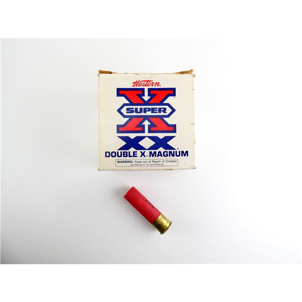 WESTERN SUPER X 10 GAUGE 3 1/2" DOUBLE XX MAGNUM SHOT SHELL AMMO LOT