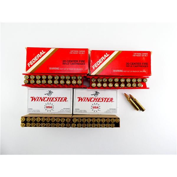 ASSORTED WINCHESTER AND FEDERAL .223 REM AMMO LOT