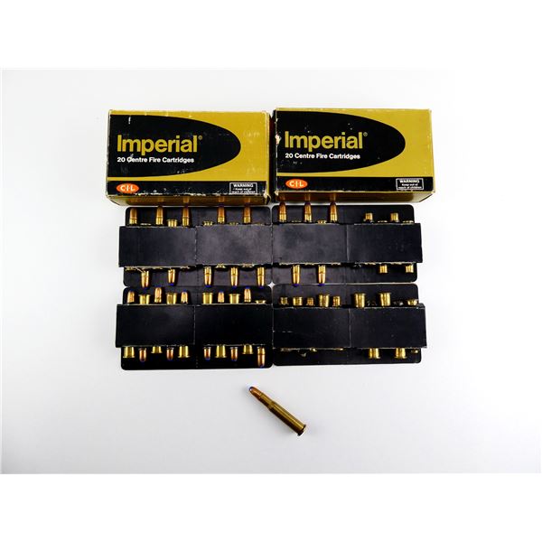 IMPERIAL .30-30 WIN AMMO AND NON-PRIMED BRASS CASES LOT