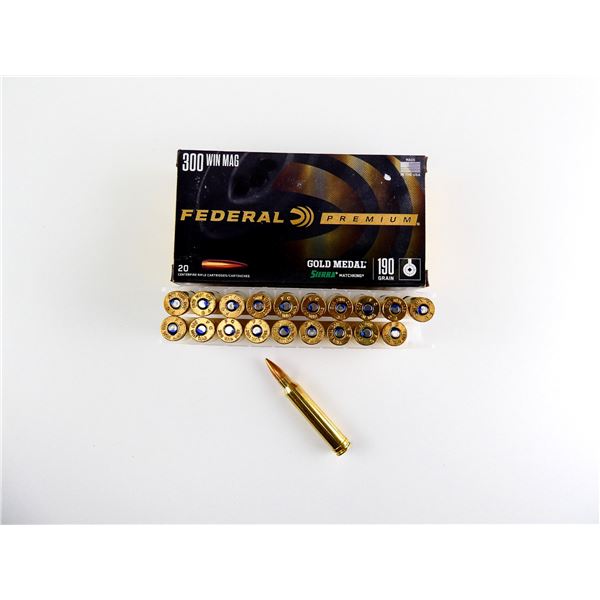 FEDERAL PREMIUM .300 WIN MAG AMMO LOT