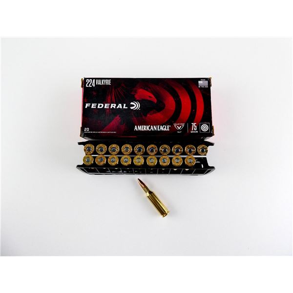 FEDERAL AMERICAN EAGLE .224 VALKYRIE AMMO LOT