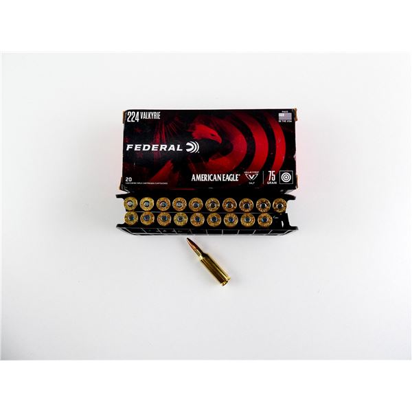 FEDERAL AMERICAN EAGLE .224 VALKYRIE AMMO LOT