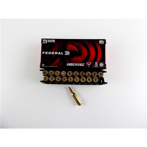FEDERAL AMERICAN EAGLE .224 VALKYRIE AMMO LOT