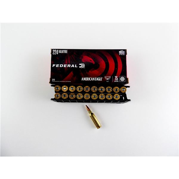FEDERAL AMERICAN EAGLE .224 VALKYRIE AMMO LOT