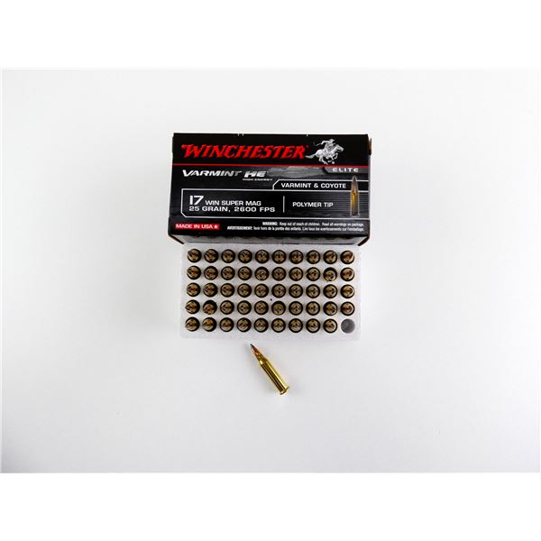 WINCHESTER .17 WIN SUPER MAG AMMO LOT