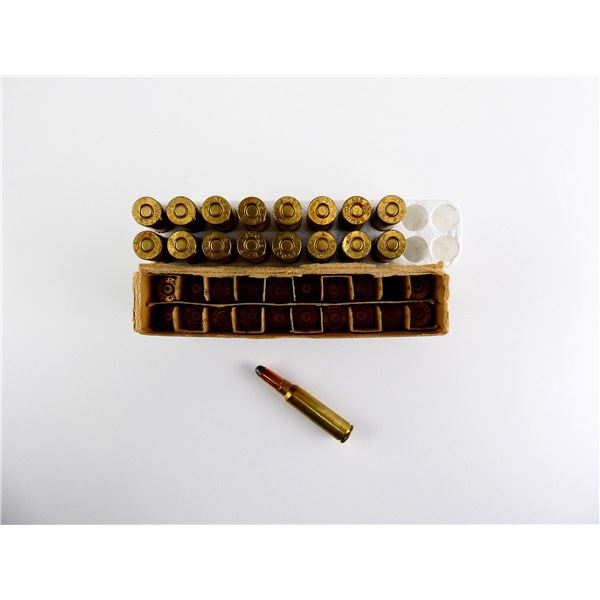 ASSORTED .300 SAV AMMO AND NON-PRIMED BRASS CASES LOT