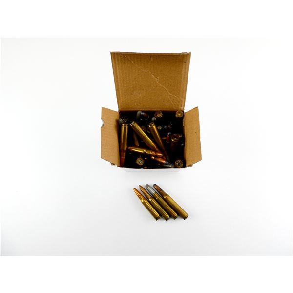 ASSORTED 7MM MAUSER / 9MM MAUSER / .30-06 SPRG AND .308 WIN AMMO LOT