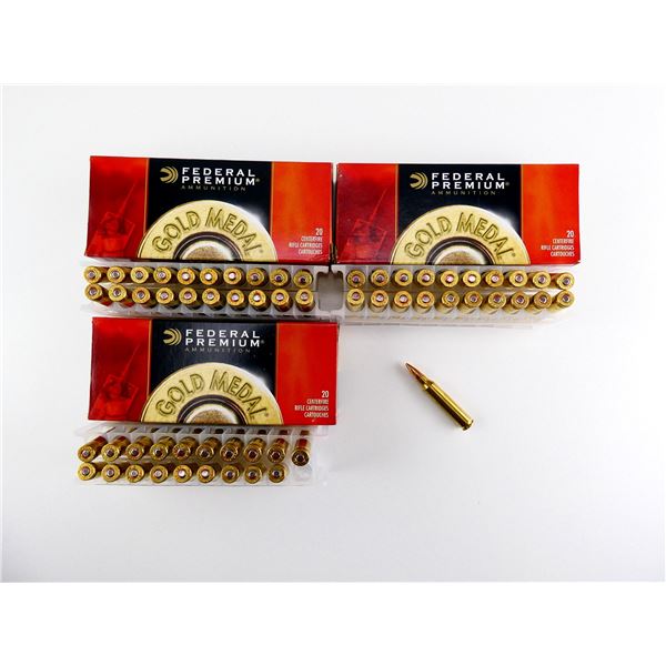 FEDERAL PREMIUM GOLD MEDAL .223 REM AMMO LOT