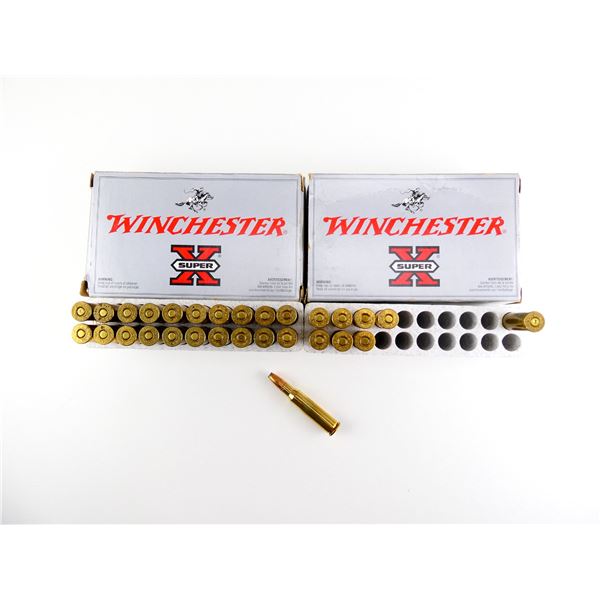WINCHESTER.307 WIN AMMO AMD NON-PRIMED BRASS CASE LOT