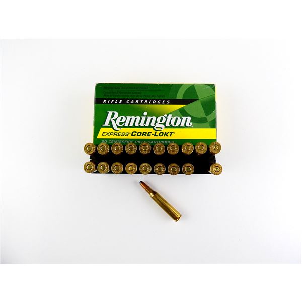 REMINGTON .257 ROBERTS AMMO AND NON-PRIMED BRASS CASES LOT