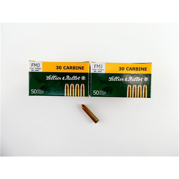 SELLIER & BELLOT .30 CARBINE AMMO LOT