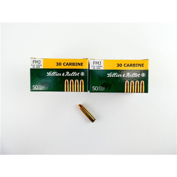SELLIER & BELLOT .30 CARBINE AMMO LOT
