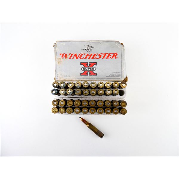 WINCHESTER .308 WIN AMMO AND NON-PRIMED BRASS CASES LOT