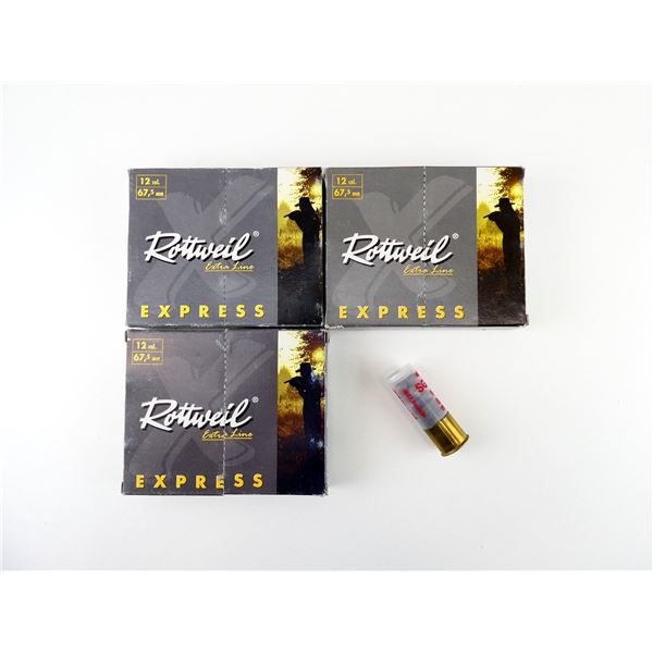 ROTTWEIL 12 GAUGE 2 3/4' SHOT SHELL AMMO LOT