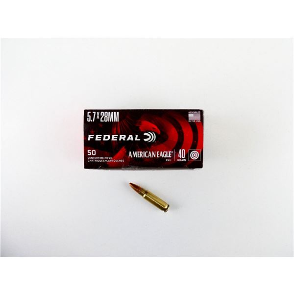 FEDERAL AMERICAN EAGLE 5.7X28MM AMMO LOT