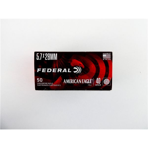 FEDERAL AMERICAN EAGLE 5.7X28MM AMMO LOT