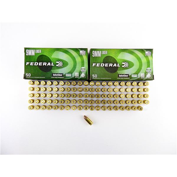 FEDERAL 9MM LUGER AMMO LOT