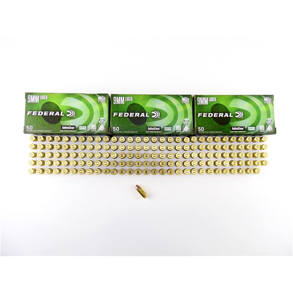 FEDERAL 9MM LUGER AMMO LOT