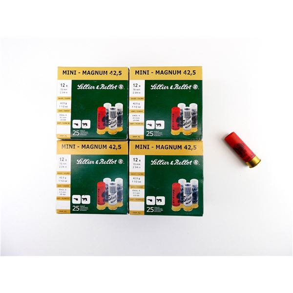 SELLIER & BELLOT 12 GAUGE 2 3/4" SHOT SHELL AMMO LOT