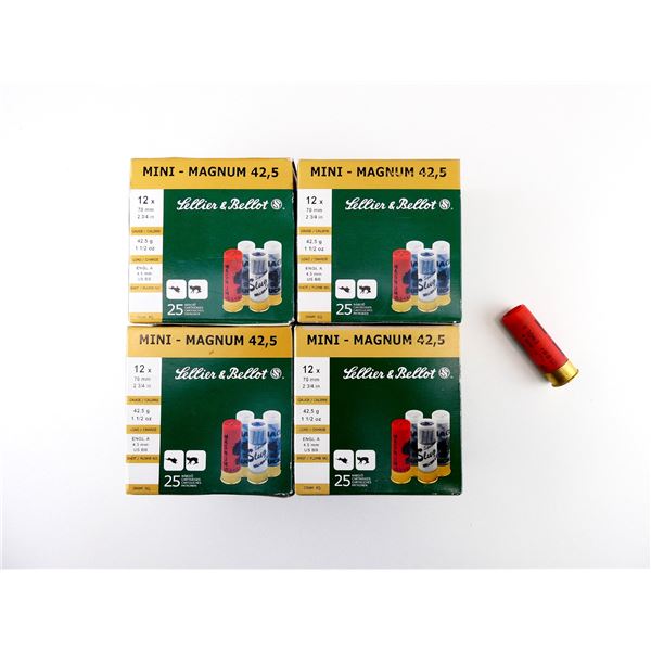 SELLIER & BELLOT 12 GAUGE 2 3/4" SHOT SHELL AMMO LOT