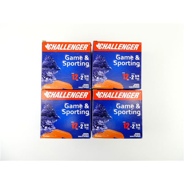 CHALLENGER 12 GAUGE 2 3/4" MAGNUM SHOT SHELL AMMO LOT