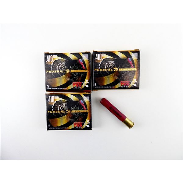 FEDERAL PREMIUM HEAVYWEIGHT TSS TURKEY .410 GAUGE 3" SHOT SHELL AMMO LOT
