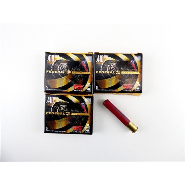 FEDERAL PREMIUM HEAVYWEIGHT TSS TURKEY .410 GAUGE 3" SHOT SHELL AMMO LOT